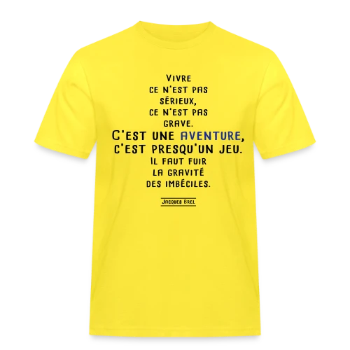 Jacques Brel: Le Grand Poète - T-shirt Workwear homme
