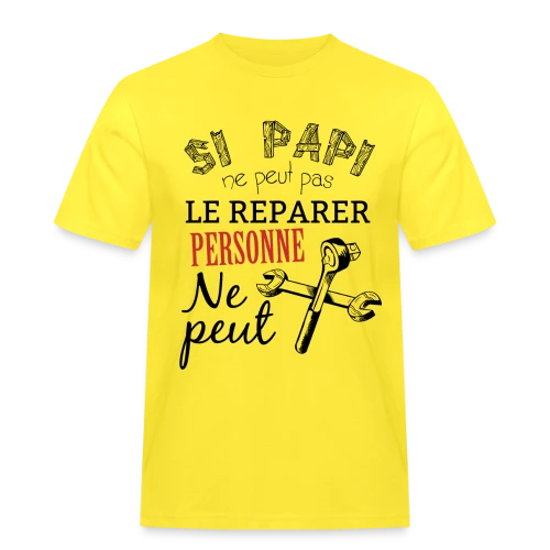 T-shirt Papi Bricoleur - L'Expert des Réparations - T-shirt Workwear homme
