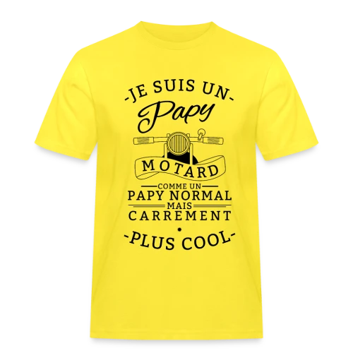 Papy Motard : L'Asphalte dans l'Âme - T-shirt Workwear homme