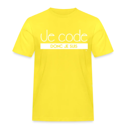 T-Shirt "Je Code Donc Je Suis" - Le Geek du Développement - T-shirt Workwear homme