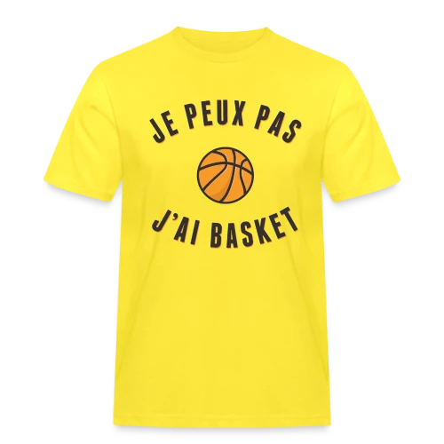 Je peux pas, j'ai basket ! L'excuse idéale - T-shirt Workwear homme