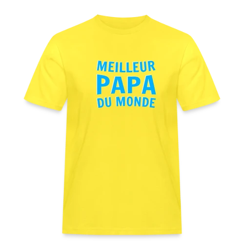 T-shirt "Meilleur Papa du Monde" - T-shirt Workwear homme