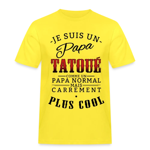 Papa Tatoué & Cool - T-shirt Workwear homme