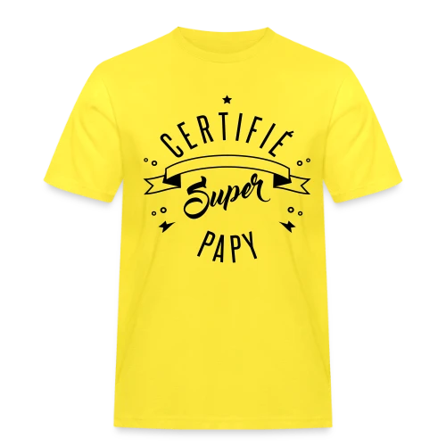 Certifié Super Papy - T-shirt Workwear homme