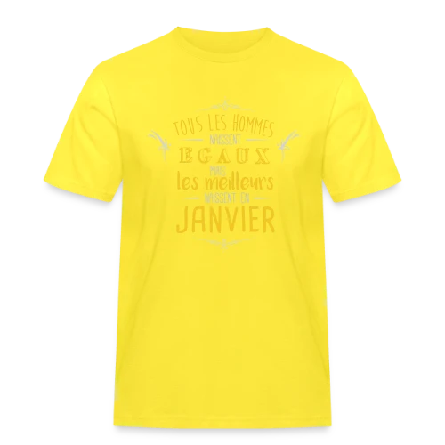T-Shirt Homme 'Les Légendes Naissent en Janvier' - T-shirt Workwear homme