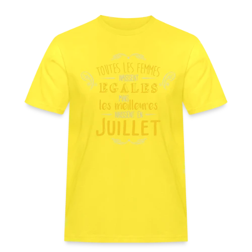 Reine de Juillet : Les Légendes Naissent en Été - T-shirt Workwear homme