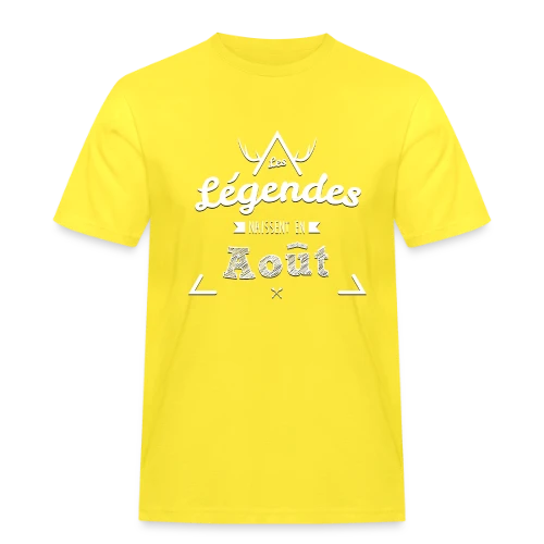 Les Légendes Naissent en Août - T-shirt Workwear homme