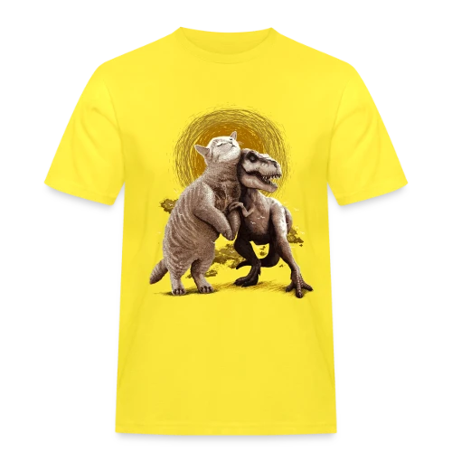 Chats et Dinos Amis : L'Aventure Décalée - T-shirt Workwear homme