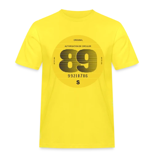 Voiture Vintage France 1989 - Esprit Rétro - T-shirt Workwear homme