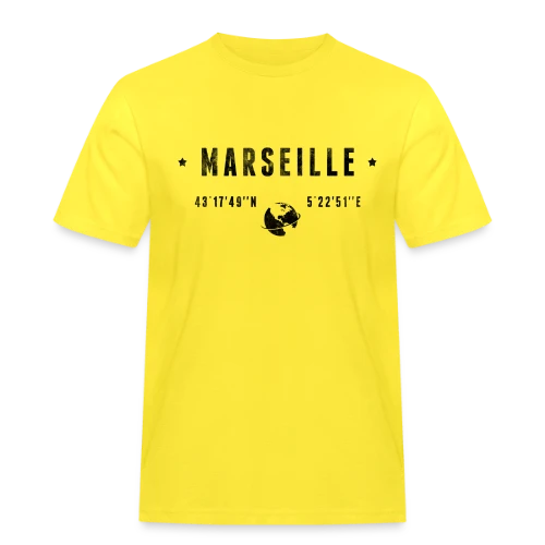 Marseille Coordonnées Globe - T-shirt Workwear homme