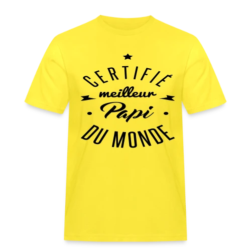 Le T-shirt "Meilleur Papi Certifié" - T-shirt Workwear homme