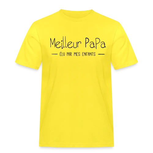 Meilleur Papa du Monde Élu par Mes Enfants - T-shirt Workwear homme