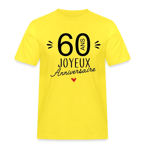 T-shirt Joyeux Anniversaire 60 Ans – Édition Spéciale - T-shirt Workwear homme
