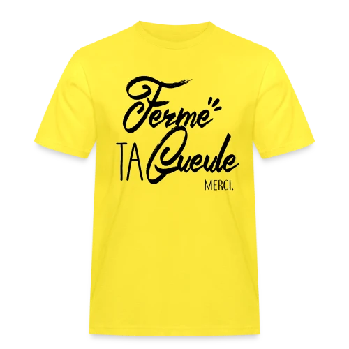 T-shirt Humour : Chut ! Message Subtil - T-shirt Workwear homme