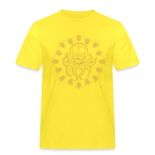 Crâne Poulpe - T-shirt Workwear homme