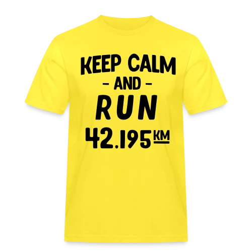 Keep Calm and Run : Motivation Course à Pied - T-shirt Workwear homme
