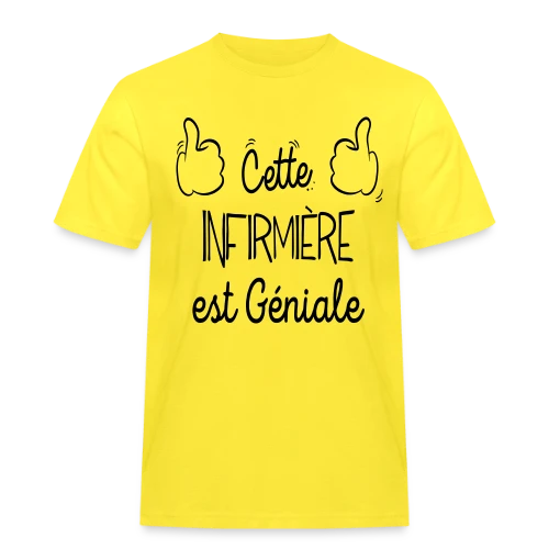 Infirmière en Or : Le T-shirt des Héroïnes du Quotidien - T-shirt Workwear homme