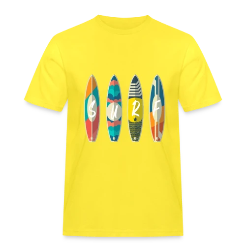 T-shirt Surf : Planche & Soleil | Idée Cadeau Jeunesse - T-shirt Workwear homme
