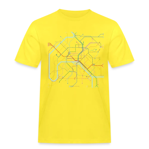 Plan Métro Paris Coloré - T-shirt Workwear homme