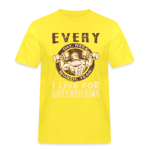 T-Shirt Bodybuilding: La Passion de la Musculation - T-shirt Workwear homme