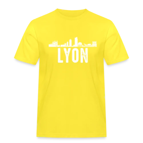 Lyon Minimaliste Blanc - T-shirt Workwear homme