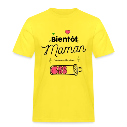 T-shirt Future Maman : Mon Cœur Bat Pour Deux - T-shirt Workwear homme