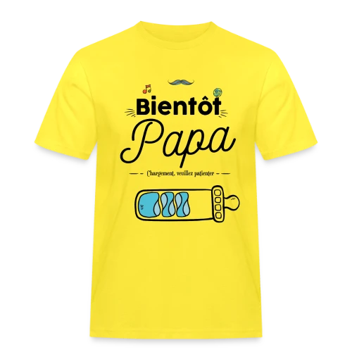 T-shirt Bientôt Papa : Humour et Annonce Naissance - T-shirt Workwear homme