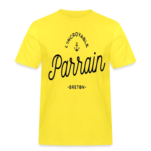 T-Shirt 'L'Incroyable Parrain Breton' - Fier de ses Racines - T-shirt Workwear homme