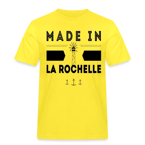 Né(e) à La Rochelle : L'Esprit Rochelais - T-shirt Workwear homme