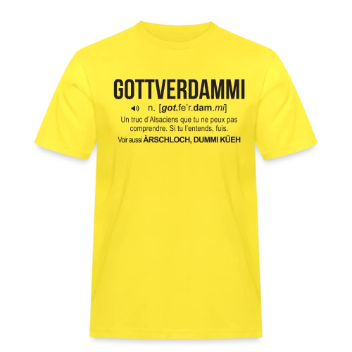 Gottverdammi Définition Alsace - T-shirt Workwear homme