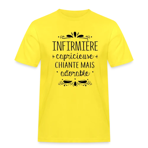 Infirmière : Chiante Mais Adorable - T-shirt Workwear homme