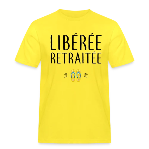 T-shirt 'Libérée Retraitée' - L'Humour pour Célébrer Sa Nouvelle Vie - T-shirt Workwear homme