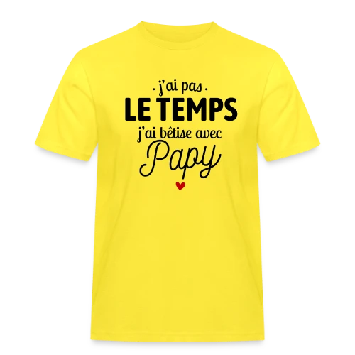 J'ai Bêtise avec Papy ! - T-shirt Workwear homme