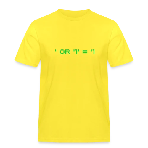 Hacker Pentest SQL Injection - Cybersécurité - T-shirt Workwear homme