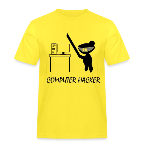 Codeur Ninja | Humour Hacker - T-shirt Workwear homme