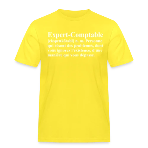 Définition de l'Expert-Comptable | T-Shirt Humour Métier - T-shirt Workwear homme