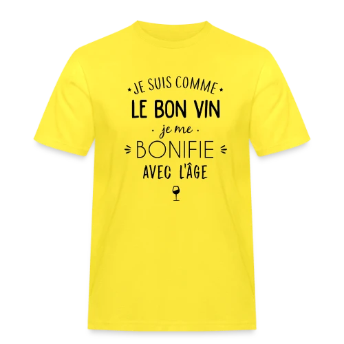 T-shirt Je me bonifie avec l'âge - Millésime Humour - T-shirt Workwear homme