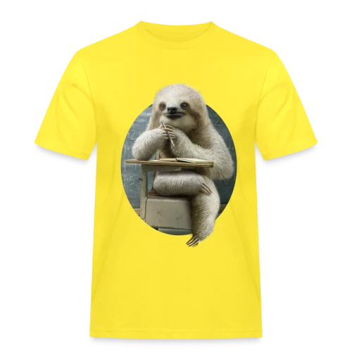 T-shirt Paresseux Studieux en Classe - T-shirt Workwear homme
