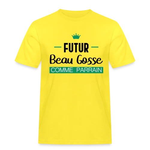 Futur Beau Gosse comme Parrain : T-shirt Humour Naissance - T-shirt Workwear homme