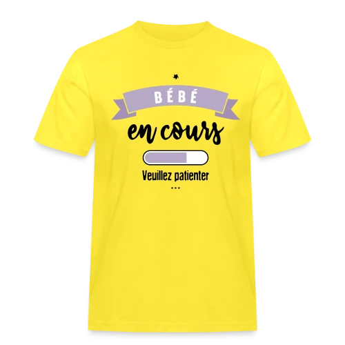 Bébé en Cours : Annonce Humoristique & Originale - T-shirt Workwear homme