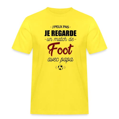 J'peux pas, j'ai match de foot avec Papa ! - T-shirt Workwear homme