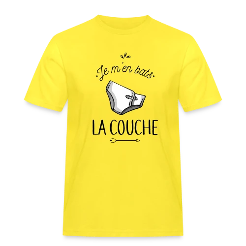 Je m'en Bats la Couche : Humour & Décontraction - T-shirt Workwear homme