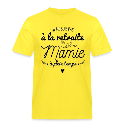 T-Shirt Mamie : À Plein Temps ! - T-shirt Workwear homme