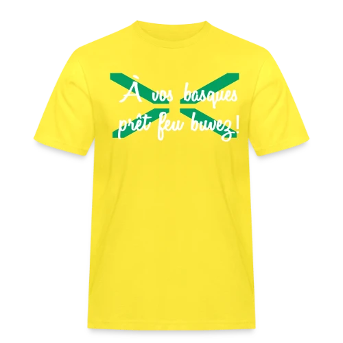 À Vos Basques, Prêt, Feu, Buvez ! - Humour Basque - T-shirt Workwear homme