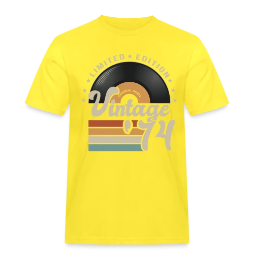 Vinyle Vintage 1974 – Anniversaire 49 ans - T-shirt Workwear homme