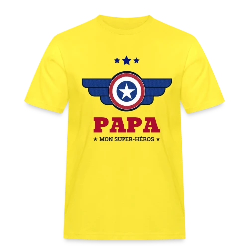 T-shirt Super Papa Héros - T-shirt Workwear homme