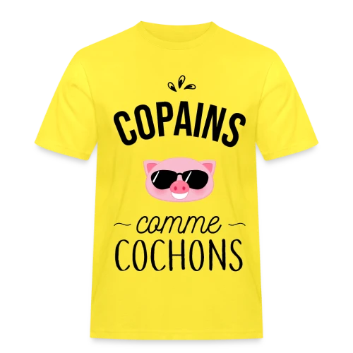Copains comme Cochons - Duo d'Amis - T-shirt Workwear homme