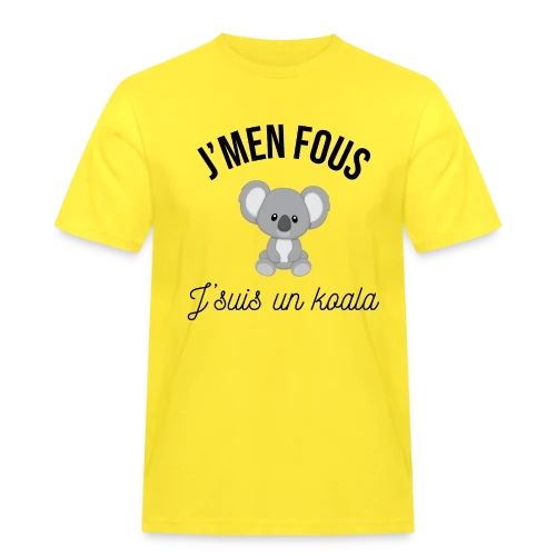 T-shirt "J'm'en Fous, J'suis un Koala" - Humour Décontracté - T-shirt Workwear homme