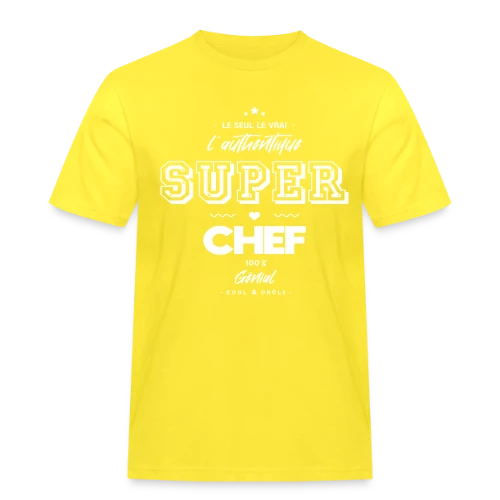 Super Chef Génial : L'Authentique - T-shirt Workwear homme