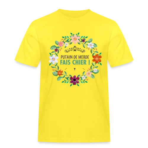 Coup de Gueule Fleuri - T-shirt Workwear homme